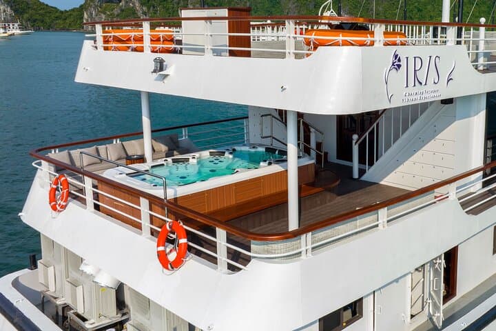 IRIS 5-Star Day Cruise from Hanoi to Ha Long Bay: Sung Sot Cave & Ti Top Island photo 6