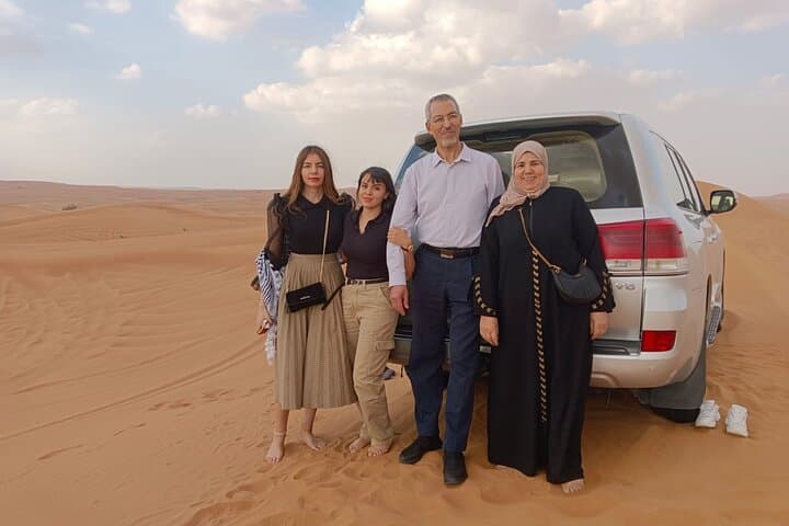 Evening Desert Safari in Dubai — Red Dune Bashing, Sandboarding & BBQ Dinner