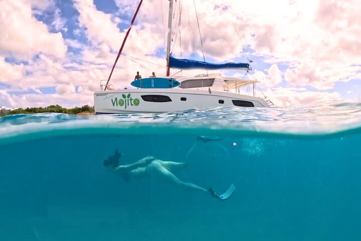 Private Half-Day Catamaran Cruise in Sint Maarten — Mojito Snorkel & Beach Stops