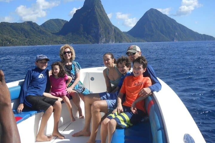 Private St. Lucia Boat Tour: Snorkel the Pitons & Soufrière Sights