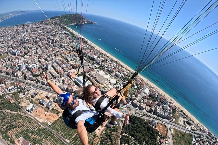 Tandem Paragliding Over Alanya — Ulusky Flights Above Cleopatra Beach photo 3