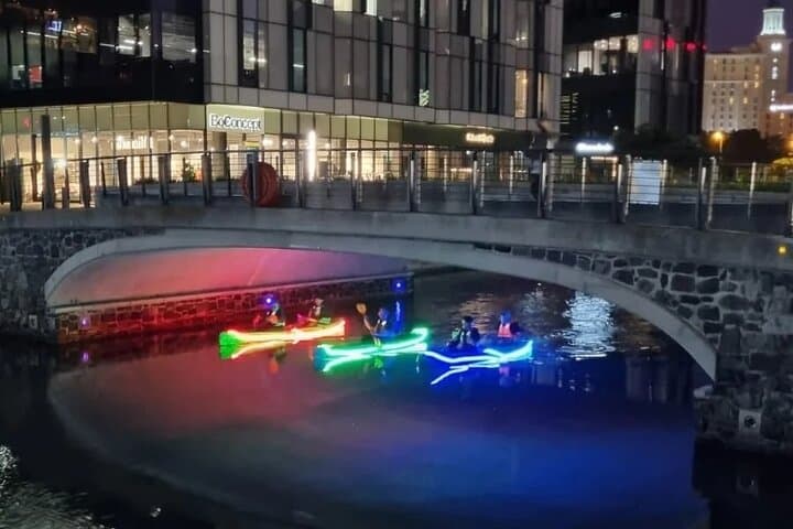 Night Kayaking in Cape Town's V&A Waterfront: Glow Kayak Tours at Battery Park photo 3
