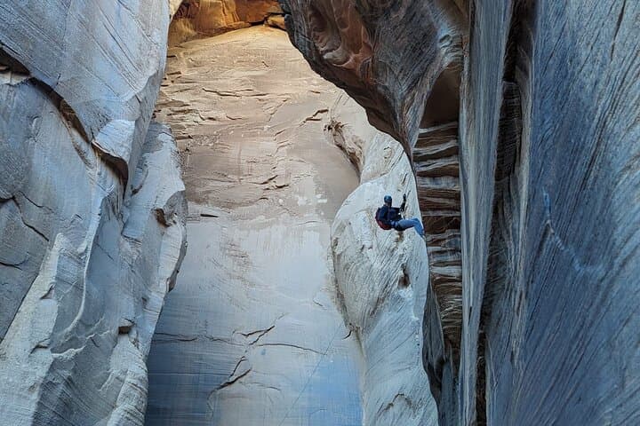 Rappelling Rock Canyon: 110-Foot Canyoneering Adventure Near Zion photo 2