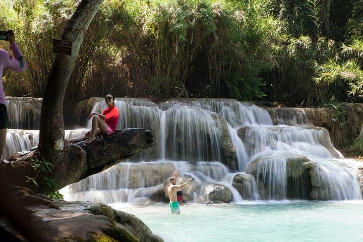 Kuang Si Waterfall, Mekong Sunset Cruise & Pak Ou Cave Day Trip from Luang Prabang photo 4