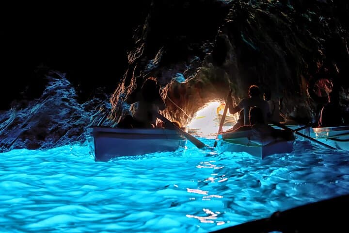 Private Capri Boat Tour: Blue Grotto, Faraglioni & Aperitivo Swim