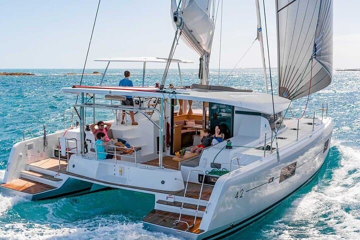 Private Santorini Catamaran Cruise: Caldera, Hot Springs & Red Beach