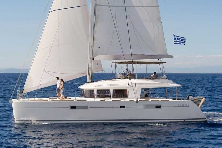 Private Santorini Catamaran Cruise: Caldera, Hot Springs & Red Beach photo 2