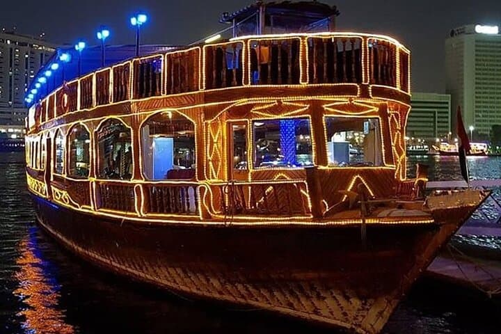 Dubai Creek Dhow Dinner Cruise: Evening Views, Arabic Flavors, and City Lights photo 1
