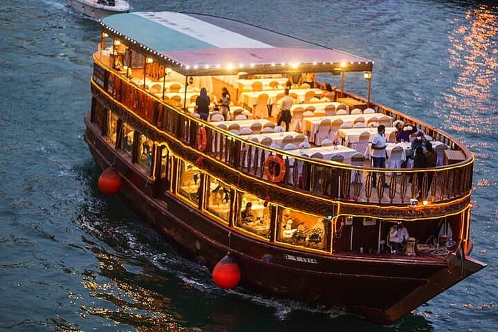 Dubai Creek Dhow Dinner Cruise: Evening Views, Arabic Flavors, and City Lights photo 3
