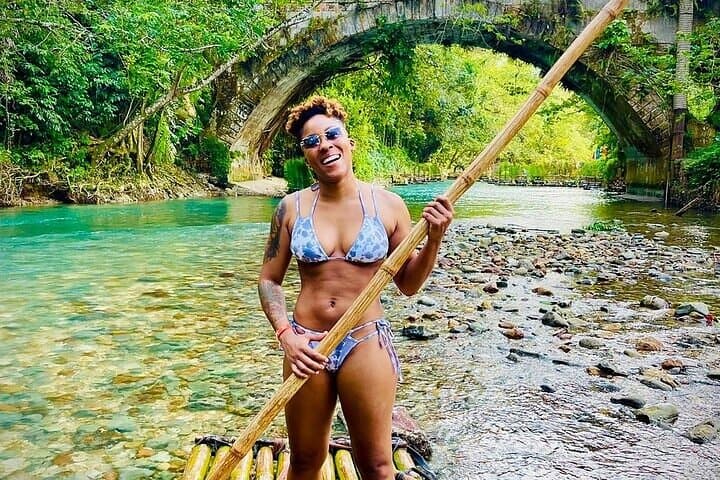 Montego Bay Bamboo Rafting & Hip-Strip Tour — Rafting, Limestone Foot Massage and Margaritaville