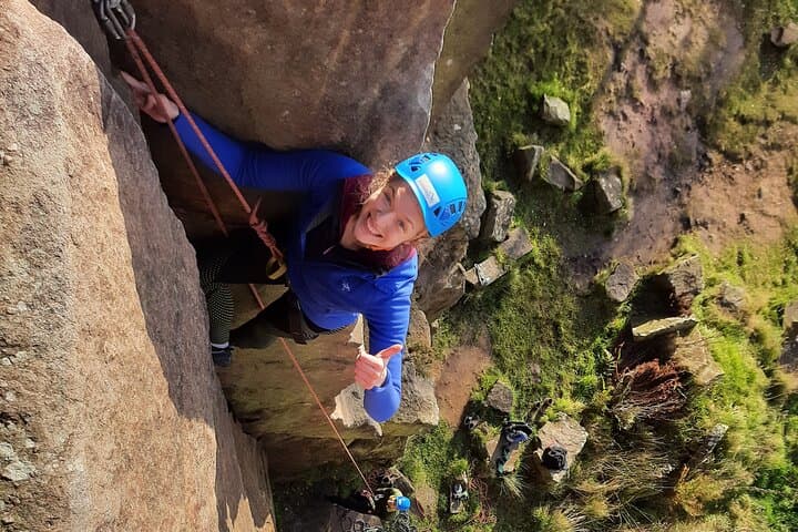 Peak District Rock Climbing Taster Day: Learn to Climb on Gritstone Edges photo 5