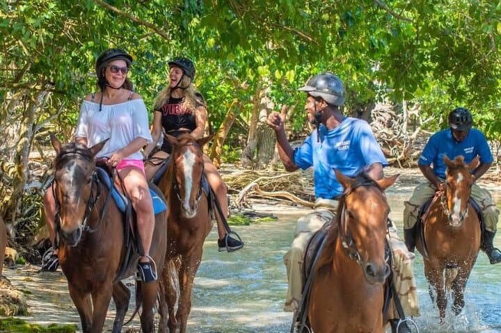 Ride, Swim & Explore Blue Hole: Private Horseback and Waterfall Adventure in Ocho Rios