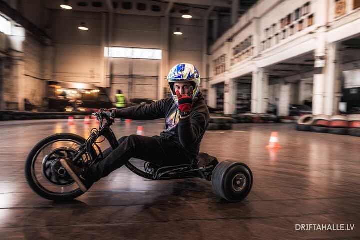 Charge the Corners: Riga's Extreme 20-Minute Drift Trike Experience photo 6
