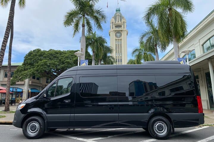 Private Mercedes Van Transfer from HNL Airport to Waikiki — Up to 14 Passengers