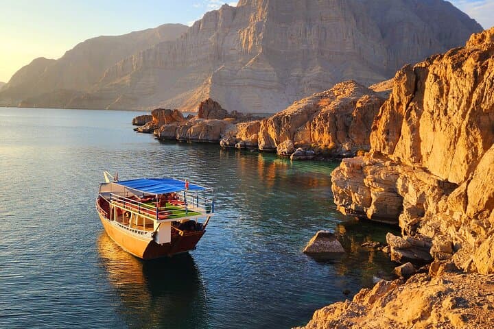 Full-Day Dhow Cruise in Musandam Fjords: Dolphins, Snorkel & Telegraph Island photo 2