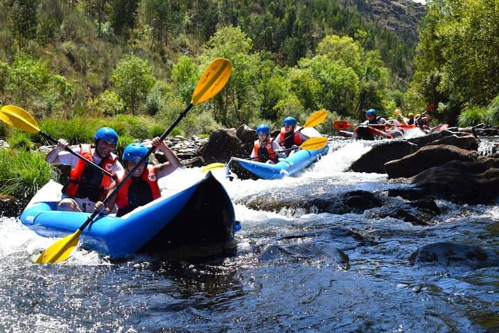 Cano-Rafting on the Paiva River: 3-Hour Jeep, Village & Rapids Adventure