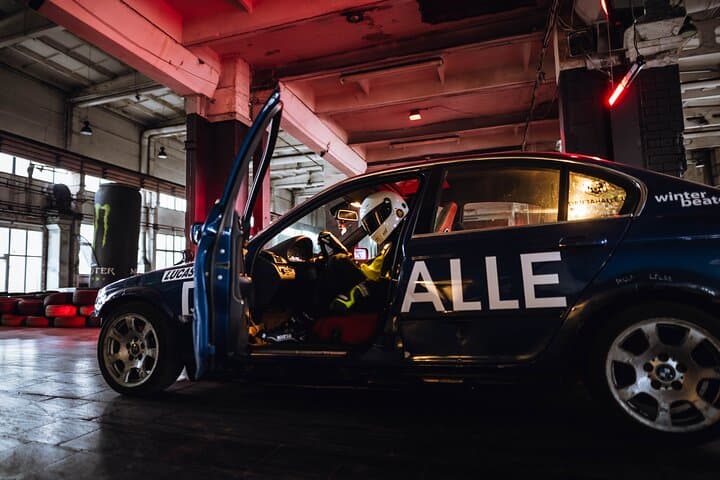 Drift Ride in BMW: Riga Indoor Drift Track Experience photo 3