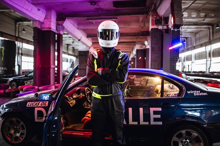 Drift Ride in BMW: Riga Indoor Drift Track Experience