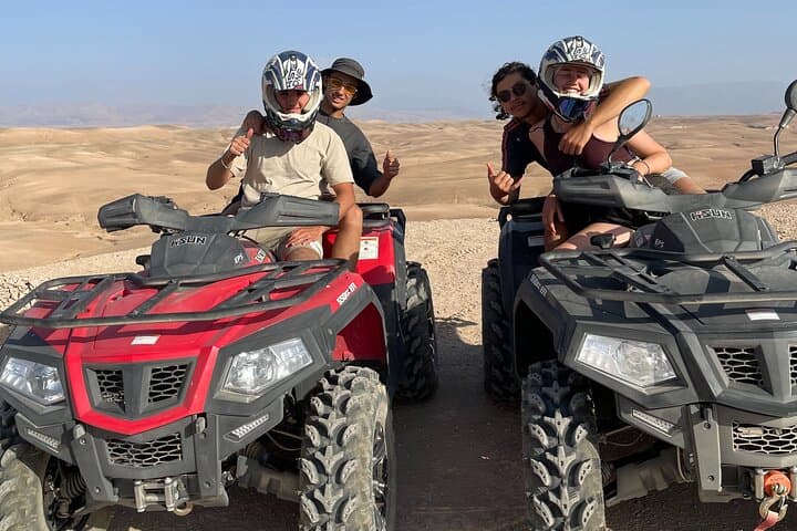 Quad Biking in Agafay Desert near Marrakech: Sunset ATVs & Berber Tea