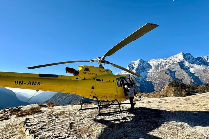 Helicopter to Everest Base Camp: Kala Patthar Flyover & Everest View Hotel Landing photo 4