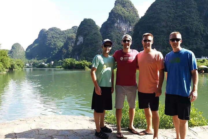 Yangshuo Private Day Tour — Xianggong Hill, Bamboo Rafting & Countryside Cycling photo 2
