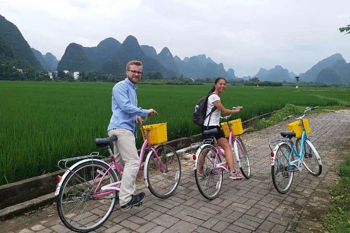 Yangshuo Private Day Tour — Xianggong Hill, Bamboo Rafting & Countryside Cycling photo 3