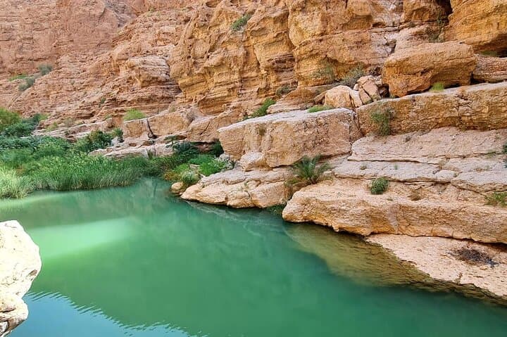 Full-Day Wadi Shab, Bimmah Sinkhole & Fins Beach Adventure from Muscat photo 1