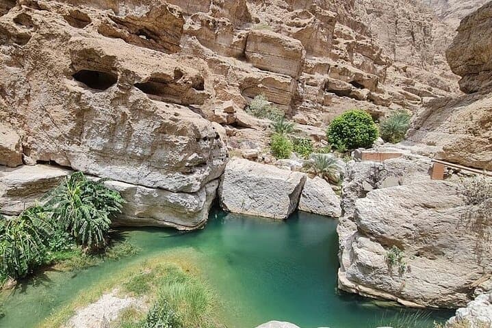 Full-Day Wadi Shab, Bimmah Sinkhole & Fins Beach Adventure from Muscat photo 3