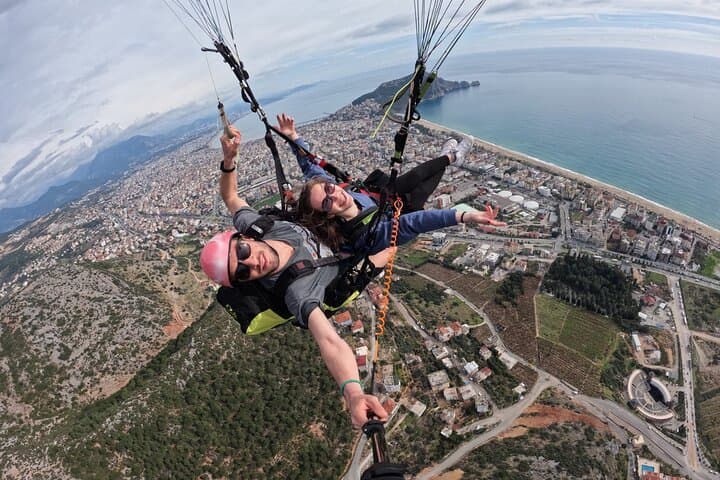 Tandem Paragliding Over Alanya — Ulusky Flights Above Cleopatra Beach photo 4