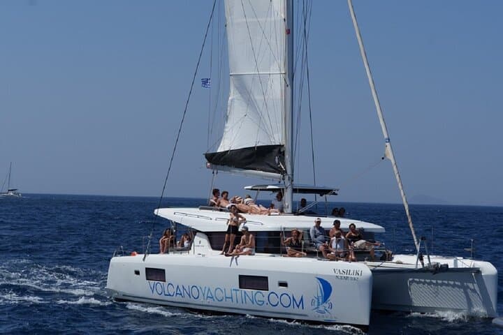 Luxury Santorini Caldera Cruise: BBQ, Hot Springs & Snorkeling photo 5