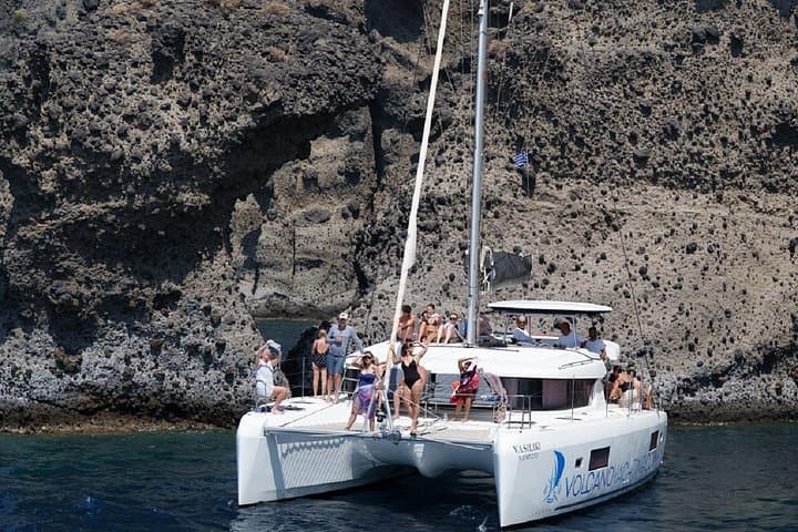 Santorini Morning Caldera Cruise with BBQ, Hot Springs & Snorkel photo 1