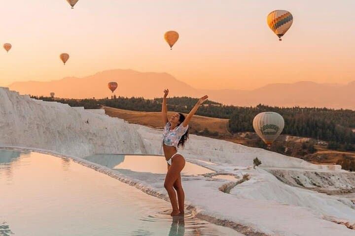 Pamukkale Hot Air Balloon Ride From Kemer — Dawn Flight Over Travertine Terraces photo 1