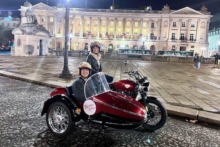 Paris Night Sidecar Tour: Private Vintage Ride with Wine photo 2