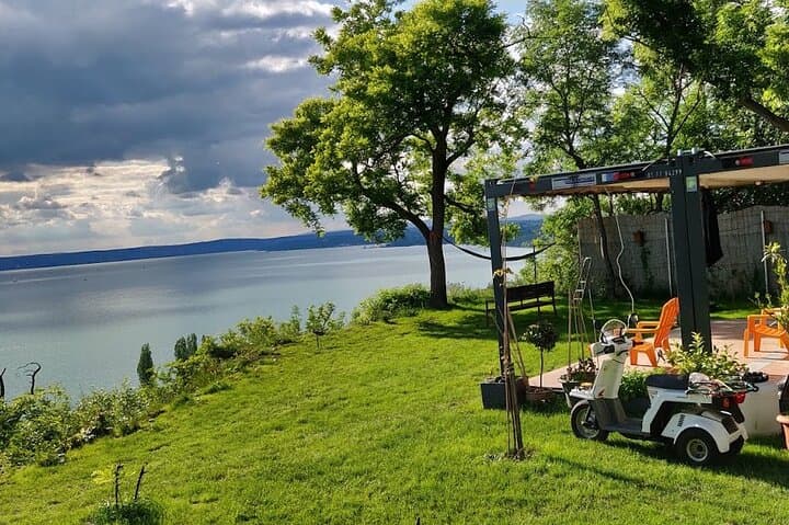 Lake Balaton Private Panorama Garden & Club Aliga Beach Day Trip from Budapest