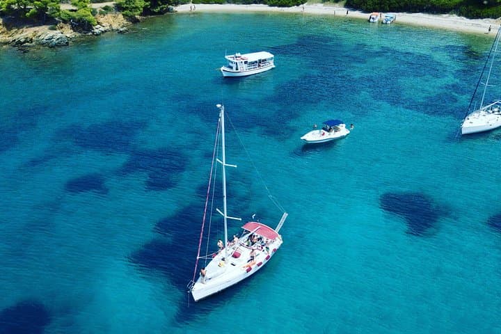 Sail Halkidiki: Private Day Sailboat to Spalathronisia, Kelyfos & Blue Lagoons photo 1