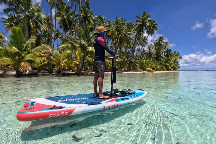 Electric Paddleboard Snorkel at Tahaa Coral Garden — Eco Lagoon Excursion