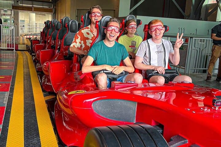 Ferrari World Abu Dhabi: Fast-Track Adventure, Meal Voucher & Transfer