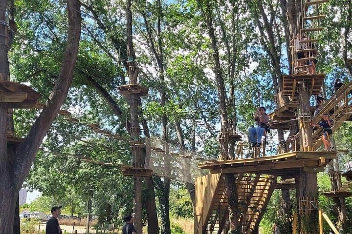 Guided treetop adventure course in Nantes: ziplines, climbing and aerial trails photo 4
