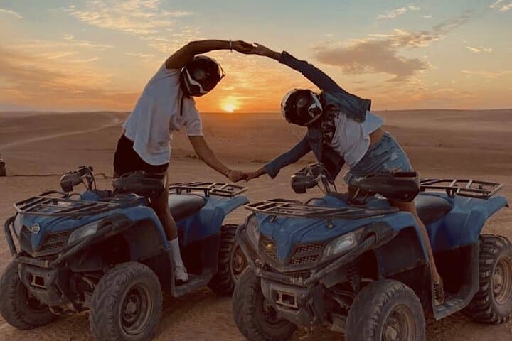 Agafay Desert Sunset Quad Ride with Dinner & Traditional Show from Marrakech