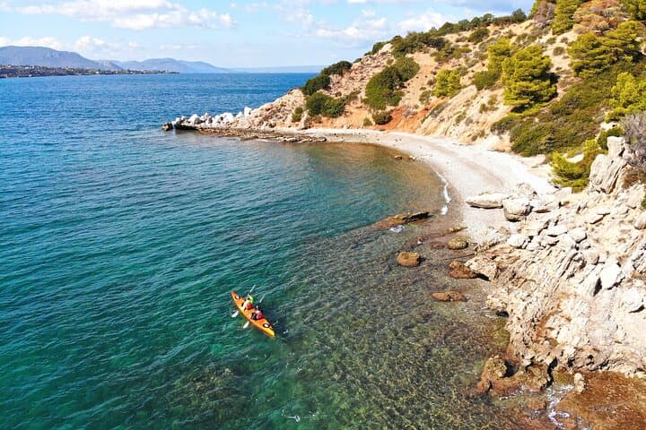 Sea Kayak Egglezonissi Central Evia — Chalkida Day Trip & Snorkel