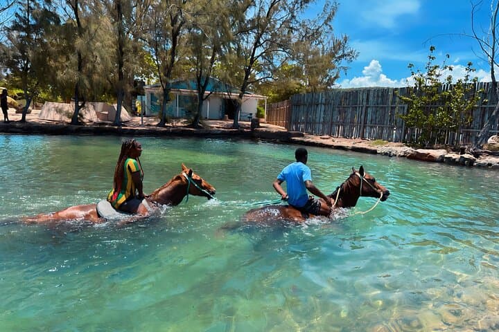 Montego Bay Bamboo Rafting & Horseback Swim — White River to Beach Adventure photo 6