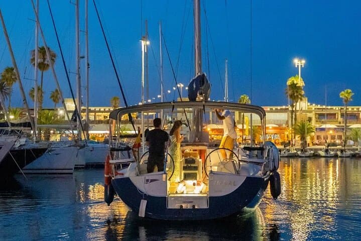 Private Romantic Dinner Sail in Barcelona: Overnight Sail for Two photo 3