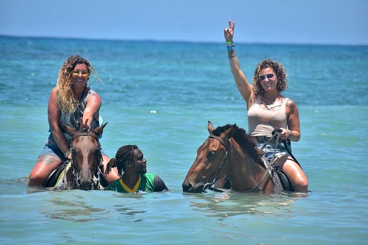 Horseback and Catamaran Cruise: Ocean Ride & Snorkel from Ocho Rios photo 1