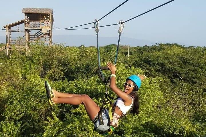 Zipline Canopy and Catamaran Cruise from Ocho Rios: Snorkel, Sail and Soar Over Jamaica photo 3