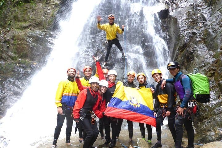 Canyoning in the Ravine: Sangay National Park Waterfall Descent