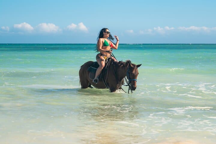 Dunn’s River Falls Zipline, Bamboo Raft Rafting & Horseback Beach Ride — Ocho Rios Adventure photo 6