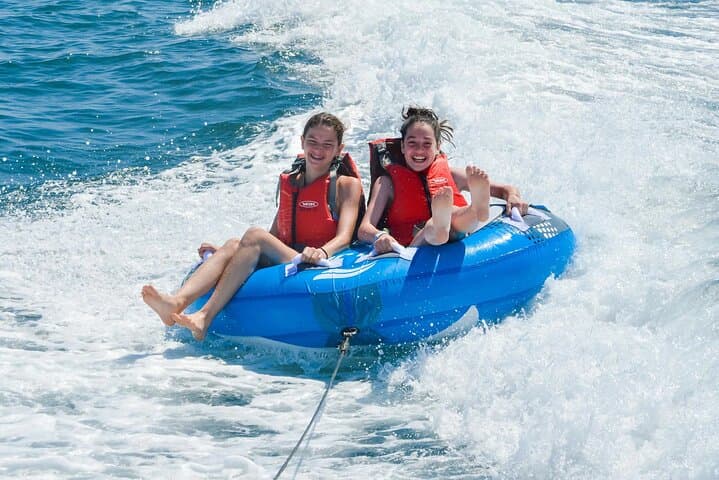 Albufeira Private Speed Boat Water Sports — Parasailing, Wakeboarding & Benagil Caves photo 1
