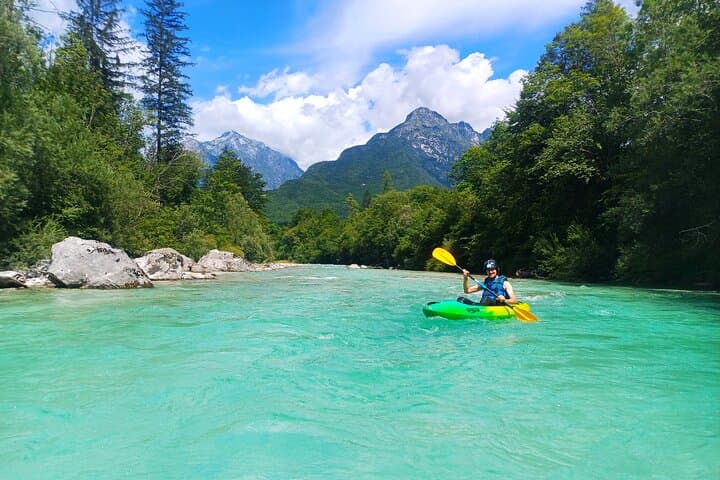 Soča River Sit-on-Top Kayak Tour from Bovec — Boka Waterfall & Free Photos photo 2