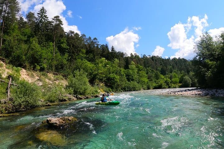 Soča River Sit-on-Top Kayak Tour from Bovec — Boka Waterfall & Free Photos photo 4