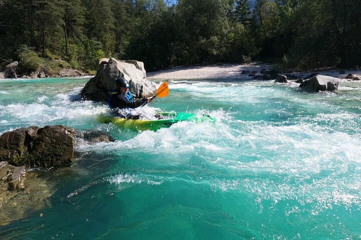 Soča River Sit-on-Top Kayak Tour from Bovec — Boka Waterfall & Free Photos photo 1